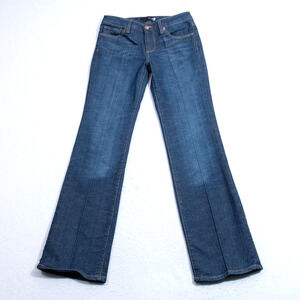 Seven7 Studio Jeans Womens 4 - 28x31 Flare Dark Blue Wash